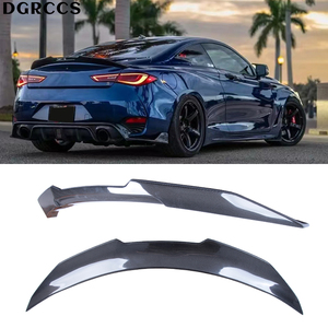 For Q60 Q60S Coupe PSM Style Carbon Fiber Rear Spoiler Trunk Wing 2013-2023 Carbon Fiber - Product Image 1