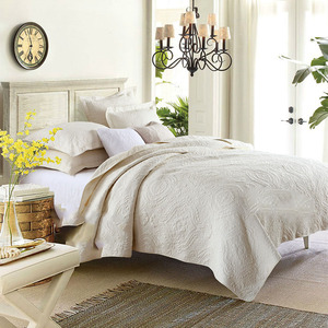 Ga Trải Giường Cotton Giặt Sạch <span class=keywords><strong>3</strong></span> Bộ Ga Trải Giường Xuyên Biên Giới Máy Tính Thêu Màu Rắn Chăn Mùa Hè - Product Image 2