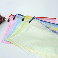 Pochette de rangement en PVC imperméable à fermeture éclair en maille pour documents agricoles et industriels, vente en gros, assortiment de classeurs de bureau