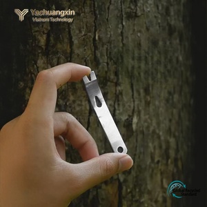 Herramienta Multiusos de Acero Inoxidable, Palanca, Raspador, Llave, Extractor de Clavos, Llavero, Herramienta de Bolsillo EDC para Supervivencia al Aire Libre, 1 Pieza, para Todas las Estaciones, Camping - Product Image 4