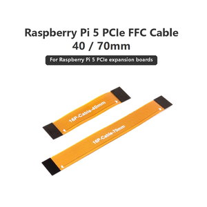 สายเคเบิลแบบยืดหยุ่น Raspberry Pi 5 PCIe FPC ความยาว 40 มม./70 มม. เหมาะสำหรับ HAT ขยาย PCIe ของ RPI5 หลายรุ่น - Product Image 1