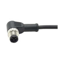 Câble d'extension coudé M12 à code B, connecteur mâle-femelle 4 broches, blindé IP67/IP68 pour systèmes Fieldbus industriels