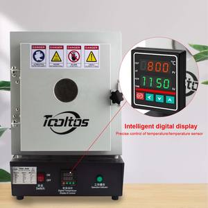 Auble 1750W Metallschmelz-Muffelofen 1150 ℃   Schmuckguss Automatischer Beobachtungsfenster-Widerstandsofen für Formen - Product Image 6