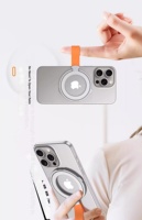 Support de téléphone portable en silicone avec anneau de maintien, rotation à 360° et béquille pour iPhone Samsung