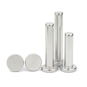 Özel katı perçin 1/4X1/2 katı karbon çelik perçinler 8mm M10 yassı paslanmaz çelik kafa katı perçin - Product Image 1