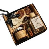 Coffret Cadeau d'Huiles Essentielles d'Aromathérapie pour Chambre à Coucher, Ensemble de Bougies Parfumées Haut de Gamme, Diffuseur Suspendu en Gypse Longue Durée