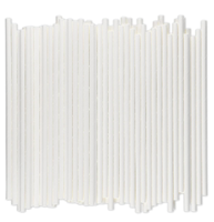 Vente en gros Stock de café et cocktail Paille en papier jetable violette 10*197mm