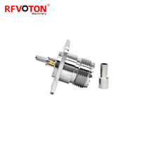 Connecteur Jack Femelle UHF 4 Trous Montage sur Panneau avec Câble Coaxial RG316 RG174 Connecteur Coaxial RF