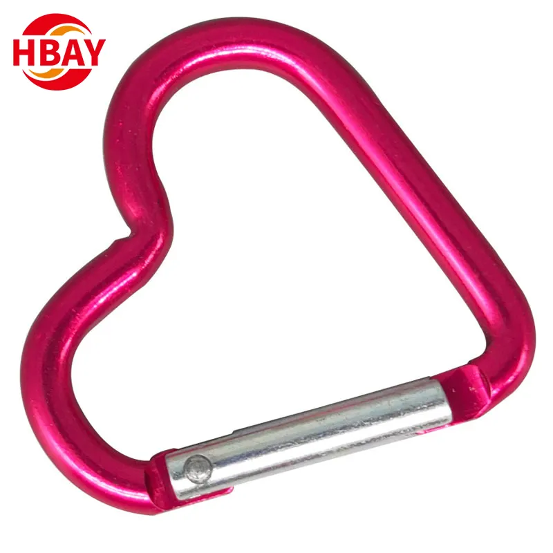 Hot sale cheap price custom logo various colors climbing carabiners clips snap spring hook for wine bottle or bag straps