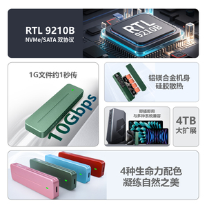 Itgz 10Gbps ความเร็วสูง M.2 NVMe Enclosure-itgz USB 3.2 Gen2 Type C เคส SSD ภายนอกรองรับ4TB สำหรับพีซี Mac แล็ปท็อป - Product Image 4