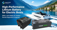 Batterie électrique pour bateau 48V/96V, 50-560Ah, étanche IP67, mise à niveau OTA à distance, énergie au lithium marine