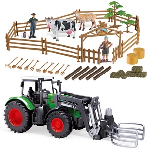 Ensemble de jeu de <span class=keywords><strong>tracteur</strong></span> agricole 45 pièces 3902, figurines d'animaux de ferme, clôtures, camion de fermier pour enfants - Product Image 1