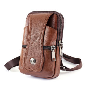 Custodia in Pelle per Cellulare con Clip da Cintura, Borsa a Tracolla per Telefono, Marsupio Unisex con Cinghia - Product Image 3