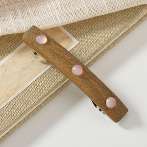 Nuevo clip de madera de sándalo estilo chino, clip para cola de caballo, clip lateral de madera de alta calidad, accesorio para el cabello estilo cheongsam, regalo. - Product Image 4