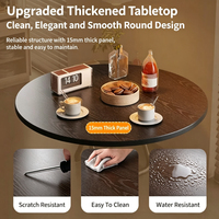 Table pliable pour usage domestique, table à manger pour petit appartement, table à manger pour appartement en location, pour manger, petite table ronde