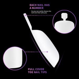 Vente en gros 550 pièces ABS Nail Art Collection Style français court portable amovible <span class=keywords><strong>faux</strong></span> ongles simples et à la mode - Product Image 3