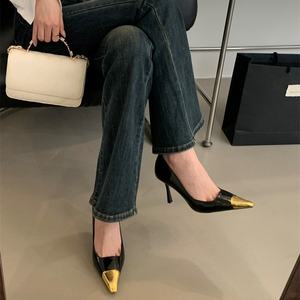 Chaussures à talons hauts tendance 2025 pour femmes, sandales à bout carré et talon fin, chaussures décontractées à la mode, chaussures habillées formelles de créateur pour femmes - Product Image 3
