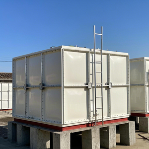 Grand réservoir de stockage d'eau commercial industriel de FRP garantie de 3 ans de 100 gallons productivité de 3000L/heure - Product Image 6