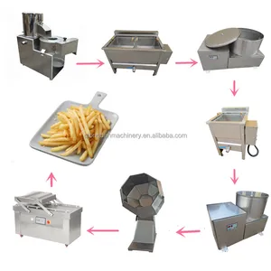 Machine de fabrication de frites à petite échelle, prix bas, ligne de Production, équipement pour frites indiennes et françaises