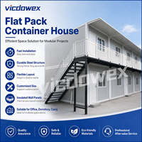 VICDOWEX Maison préfabriquée modulaire en conteneur avec un design contemporain pour usage bureautique et dortoir de travailleurs
