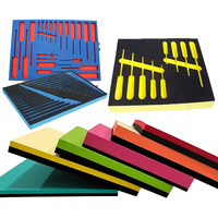 Fournisseur direct d'usine Inserts en mousse PU écologiques et colorés pour l'emballage des flacons de médicaments Feuilles découpées sur mesure