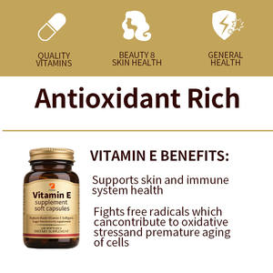 OEM Supplément de vitamine E Capsules molles Supplément immunitaire sans sucre pour homme et femme Gélules de vitamine E fabriquées dans la nature - Product Image 6