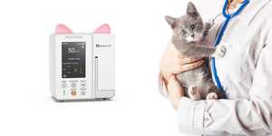 MT Medical-Mini bomba de infusión para mascotas, pantalla de bloqueo automático con modo nocturno, producto médico veterinario, diseño de oreja bonita de 3,5 pulgadas - Product Image 3