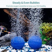 Diffuseur d'air rond en pierre pour aquarium, oxygénateur à bulles en vrac