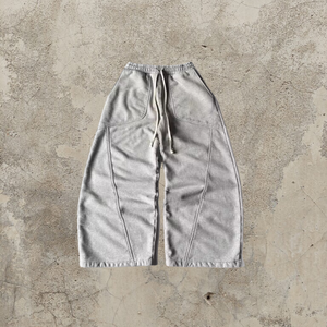 Pantalones de chándal con logotipo personalizado 100% algodón de calidad French Terry Streetwear pantalones de chándal holgados de peso pesado - Product Image 4