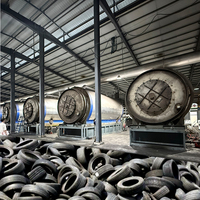 Usine de recyclage des pneus usagés, machine de pyrolyse des pneus, production de carburant liquide mobile de 10 TPD montée sur châssis avec contrôle des odeurs
