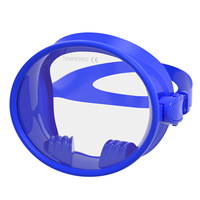 Lunettes de chasse sous-marine plongée libre masque en Silicone forme ovale masque de plongée classique lentille en verre trempé