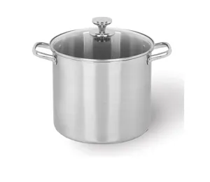 Korea Style Multipurpose Large Capacity Induction Stainless Steel 0.5 Mm Encapsulated Based Cookware Cooking Soup Pot