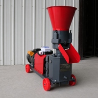 Moulin à granulés d'aliments portable électrique rotatif de type D pour poulets et lapins de petite ferme, gain de place et pratique