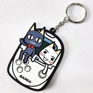 OEM Manufacturer's Custom Logo Keychain Soft 2D/3D PVC Carabiner Keyring Cute <b>Rubber</b> Anime <b>Key</b> <b>Chain</b> - Product Image 4