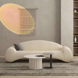 Sofá de Hotel en Forma de L con Espuma de Alta Densidad y Tela Flocada con Diseño Artístico para Recepción de Hotel - Product Image 4