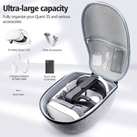 Lot en stock prêt de coque rigide EVA anti-chute sac portable coque rigide pour Meta pour accessoires Quest 3S/Quest 3 VR
