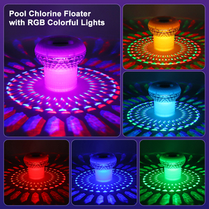 Thermomètre LCD solaire OEM ODM distributeur de chlore flottant chlorateur flottant tablettes de chlore <span class=keywords><strong>pour</strong></span> <span class=keywords><strong>piscine</strong></span> - Product Image 3