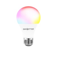 Gatetop 9W A60 E27 Ampoule LED Intelligente Tuya Alexa Google Assistant pour Contrôle à Distance RGB Dimmable Effet Bougie