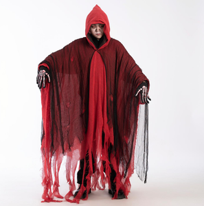 Sombrero de fiesta Fez forma de fantasma accesorios de estudio fotográfico <span class=keywords><strong>bruja</strong></span> <span class=keywords><strong>Zombie</strong></span> esqueleto diablo muestra capa Venta caliente Cosplay <span class=keywords><strong>disfraz</strong></span> de Halloween - Product Image 1