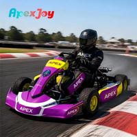 ApexJoy SUPER 4 Sport - Karting 225cc en acier au carbone moyen, soudé au laser MIG, moteur 8HP, pack circuit