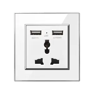 Double Usb Outlet Universal Electrical Wall Outlet Wall Socket With Usb Port