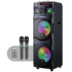 Portable Karaoke Machine Bluetooth Speaker Rechargeable with FM Radio Supports TF Card/USB Perfect for Party