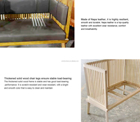Vente en gros de chaises OEM et table basse pour le jardin, meubles de salle à manger, chaise de café, canapé en cuir, siège de stand