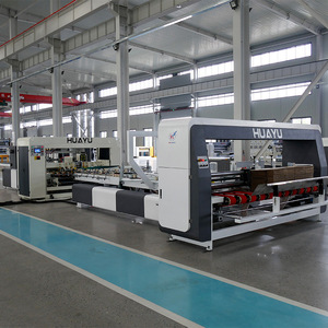 Máquina integrada de encolado y clavado Huayu Machinery Equipment tipo 1224 totalmente automática para fábrica de cartón - Product Image 1