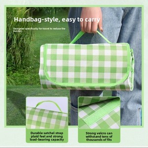 Cross-border Outdoor <b>Picnic</b> <b>Mat</b> Non-slip Waterproof & Moisture-proof Portable Camping Dining Cloth Nonwoven Fabric Spring Use - Product Image 1
