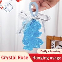 Savon transparent en forme de rose OEM, fait main à l'huile de coco, style élégant, cadeau créatif pour la maison, pour Noël, pour tous types de peau
