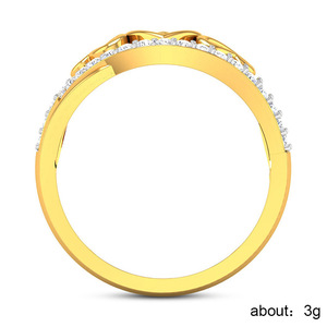 Anello Delicato a Cuore Cavo per Donne, Fede Nuziale Creativa con Cuori Intrecciati, Gioiello Romantico per Uso Quotidiano e Feste - Product Image 5
