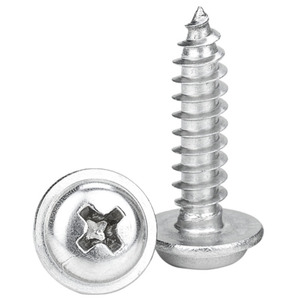 Vis autotaraudeuse à tête de rondelle cylindrique encastrée en Zinc noir <span class=keywords><strong>Philips</strong></span> avec collier pour écrou de boulon de vis d'excavatrice Komatzus Pc400 - Product Image 1