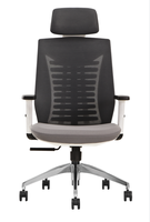 Chaise de bureau pivotante ergonomique à hauteur réglable, design moderne, confortable et unique, en tissu maillé, pour chambre et hôtel