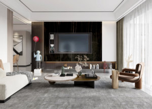 Trang Trí Nội Thất Bằng Đá Cẩm Thạch Màu Đen Mô Hình Tre Sợi Gỗ Tích Hợp Tường Bảng Điều Chỉnh Kỹ Thuật Liền Mạch Nối Phẳng Ván Tường - Product Image 5